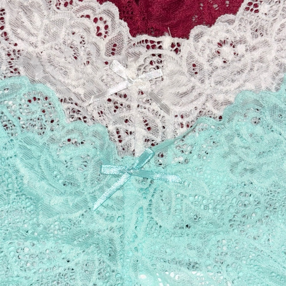 Pack 4 Panties Floral Lace Size L Sexy Hipster Multicolor New - Picture 8 of 11